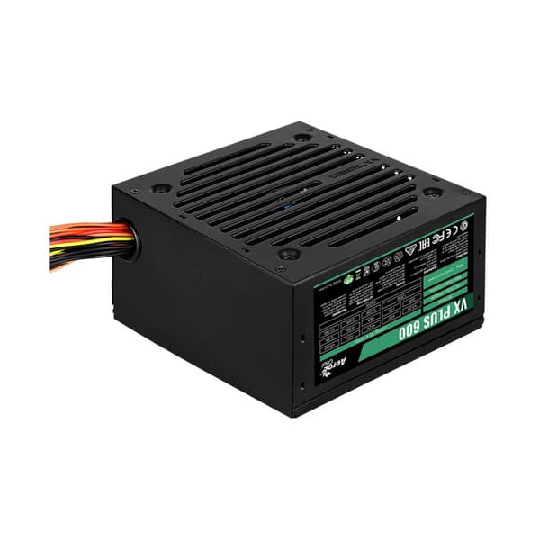 Strømforsyning Aerocool VX PLUS 600 600 W ATX – Effektivt og pålideligt strømforsyningssystem med 600 W effekt til din computer.