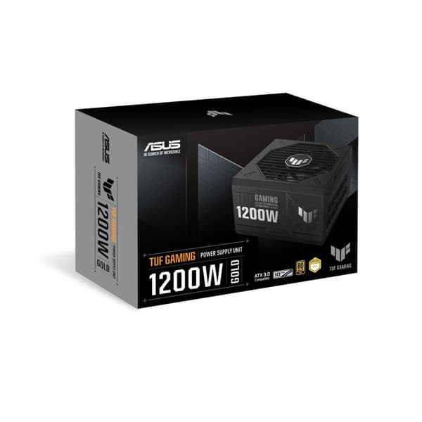 Asus TUF GAMING 1200 W 80 Plus Gold Modulaarinen ATX-virtalähde – Tehokas ja luotettava virtalähde pelaamiseen.