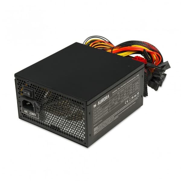 Strømforsyning Ibox Aurora 600 W - Kraftfuld 600 W strømforsyning til højtydende computere og elektronik. Fremragende effekt og pålidelighed.