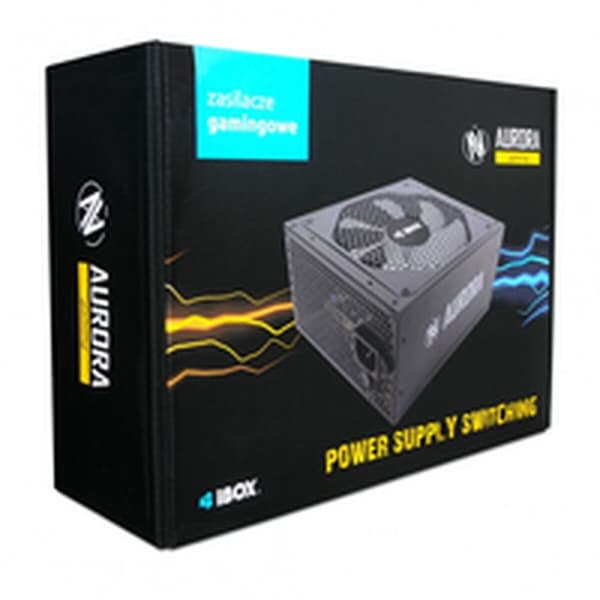 Strømforsyning Ibox Aurora 600 W - Kraftfuld 600 W strømforsyning til højtydende computere og elektronik. Fremragende effekt og pålidelighed.
