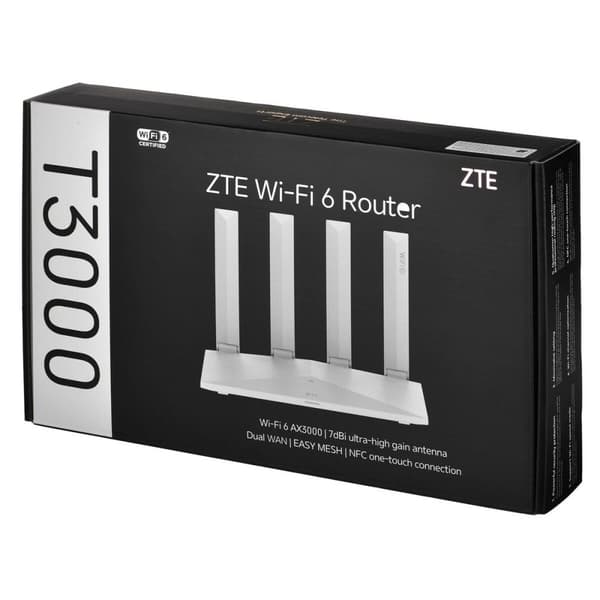 Trådlös Router ZTE T3000 för Snabbt Internet - Pålitlig och kraftfull router för hemmet eller kontoret. Uppgradera din anslutning idag!