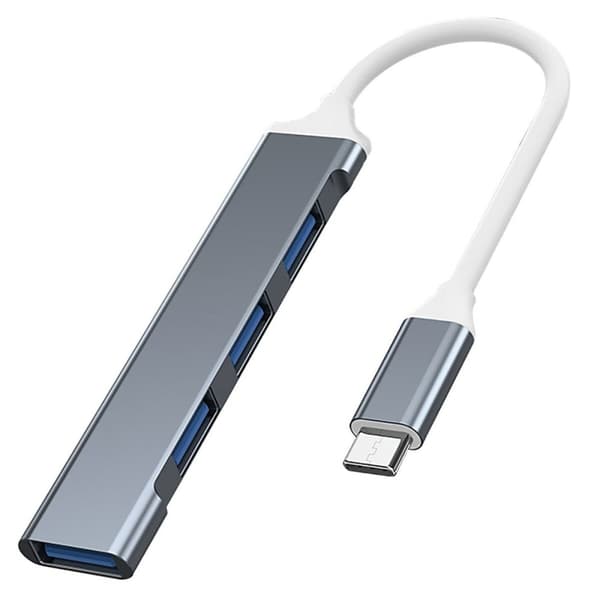 USB-hub Vakoss TC-4125X Sølv - Praktisk og effektiv måde at tilslutte flere enheder til din computer. Smidigt design i sølvfarve.