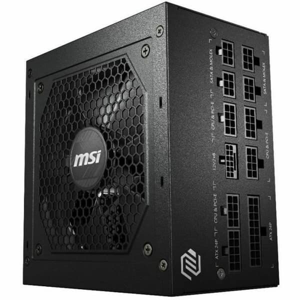MSI Modulær 850 W ATX 80 Plus Gold Strømforsyning - Effektiv og pålidelig strømforsyning til dit system.