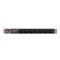 Miniatyrbillede 2 af 4: Vægmonteret Rack Lanberg PDU-PRO-07E-0200-BK - Effektiv og pålidelig vægmonteret rack til professionel brug.