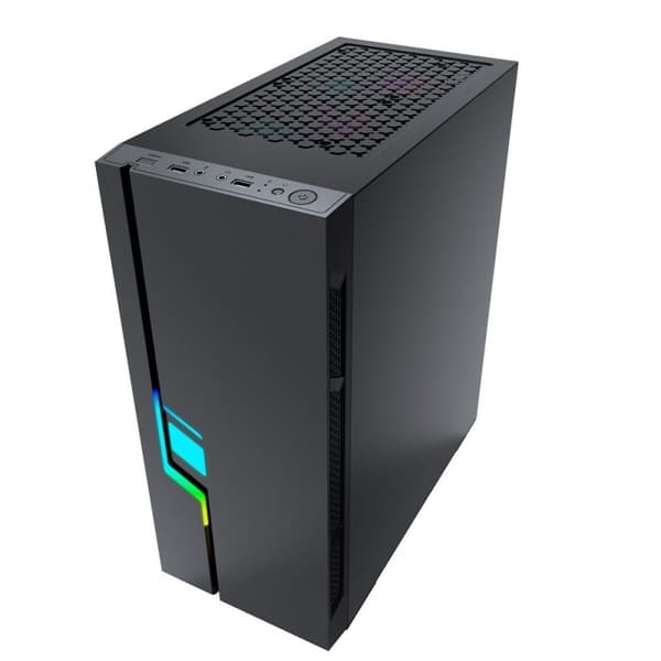 ATX Semitorn GEMBIRD CCC-FC-2000 Sort Multifarvet - Høj kvalitet sort computer taske med flerfarvede detaljer.