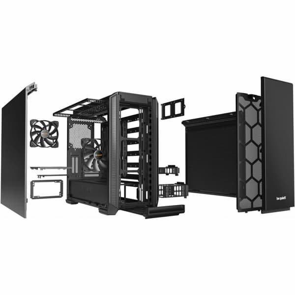 ATX Miditower Stille! BG026 Sort - Kraftfuldt computerkabinet med støjsvag design for effektiv ydeevne.