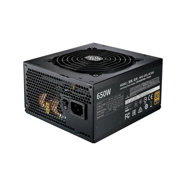 Ström Cooler Master MPE-6501-AFAAG-EU ATX 650 W 80 Plus Guld – Effektiv og pålidelig strømforsyning til din computer.