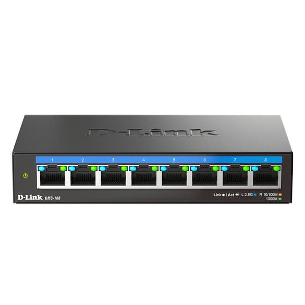 Switch D-Link DMS-108/E Svart