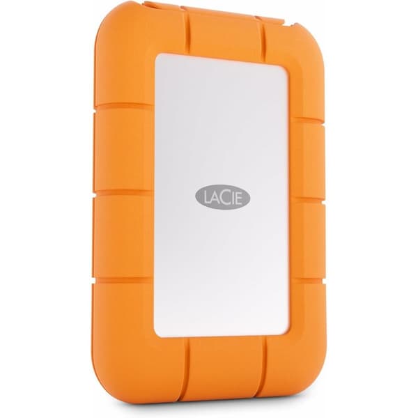 Liten och tålig extern SSD-hårddisk, LaCie Rugged Mini 500 GB - För säker lagring av dina filer.