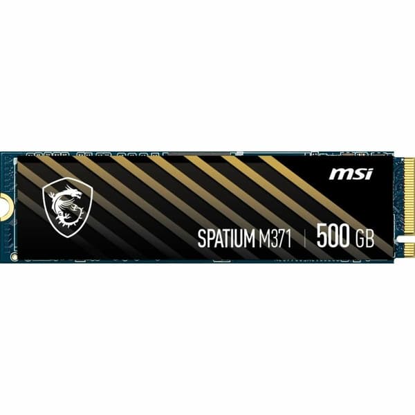 MSI SPATIUM M371 NVME M.2 500GB SSD - Højtydende lagringsenhed til hurtig dataoverførsel.