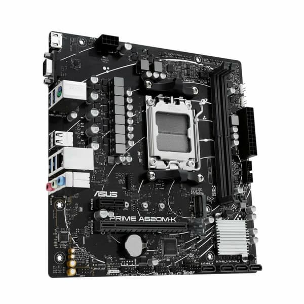 ASUS A620M-K Bundkort til AMD AM5 - Kraftfuldt bundkort til AMD-processorer. Optimeret ydeevne og pålidelighed til dit system.