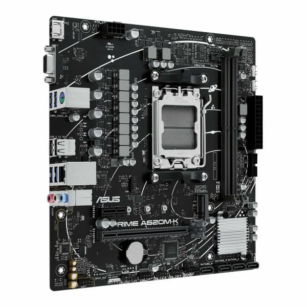 ASUS A620M-K Bundkort til AMD AM5 - Kraftfuldt bundkort til AMD-processorer. Optimeret ydeevne og pålidelighed til dit system.