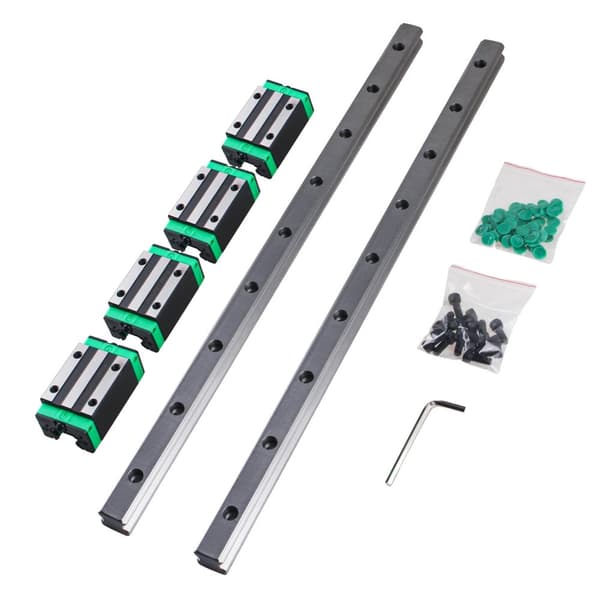 Lineær Guide Skinne Sæt, Inkluderer 2 HGR20 Skinner, 4 HGH20CA Slider Blokke,HGH20CA, 200 mm