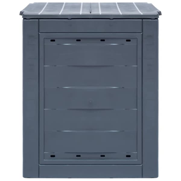 vidaXL Puutarhakompostori 60x60x73 cm 260 l harmaa