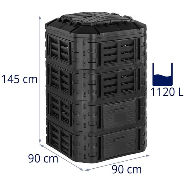 Hillvert Kompostbehållare - 1120 L