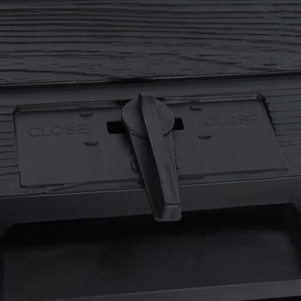 vidaXL Kompostlåda svart 280 L polypropen