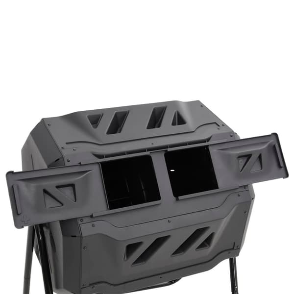 vidaXL Kompostbeholder for hage svart 73x64x95 cm 160 L
