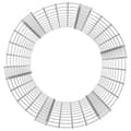Miniatyrbillede 3 af 6: vidaXL kompostbeholder Ø50x100 cm galvaniseret stål