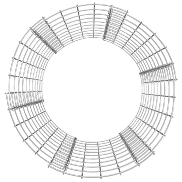 vidaXL kompostbeholder Ø50x100 cm galvaniseret stål