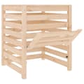 Miniatyrbilde 6 av 11: vidaXL Kompostlåda 63,5x63,5x77,5 cm massiv furu