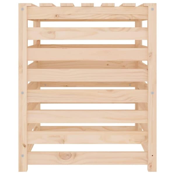 vidaXL Kompostlåda 63,5x63,5x77,5 cm massiv furu