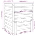 Miniatyrbilde 10 av 11: vidaXL Kompostlåda 63,5x63,5x77,5 cm massiv furu