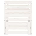 Miniatyrbilde 5 av 11: vidaXL Kompostkasse hvid 63,5x63,5x77,5 cm heltre furu