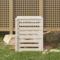 Miniatyrbilde 11 av 11: vidaXL Kompostkasse hvid 63,5x63,5x77,5 cm heltre furu