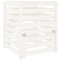 Miniatyrbilde 1 av 11: vidaXL Kompostkasse hvid 63,5x63,5x77,5 cm heltre furu