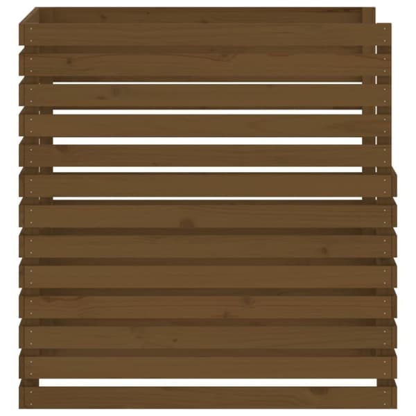 vidaXL Komposti hunajanruskea 100x100x102 cm täysi mänty