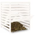 Miniatyrbilde 3 av 11: vidaXL Kompostkasse hvid 82,5x82,5x99,5 cm heltre furu
