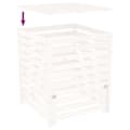 Miniatyrbilde 7 av 11: vidaXL Kompostkasse hvid 82,5x82,5x99,5 cm heltre furu