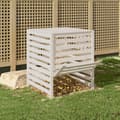 Miniatyrbilde 2 av 11: vidaXL Kompostkasse hvid 82,5x82,5x99,5 cm heltre furu