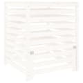 Miniatyrbilde 1 av 11: vidaXL Kompostkasse hvid 82,5x82,5x99,5 cm heltre furu