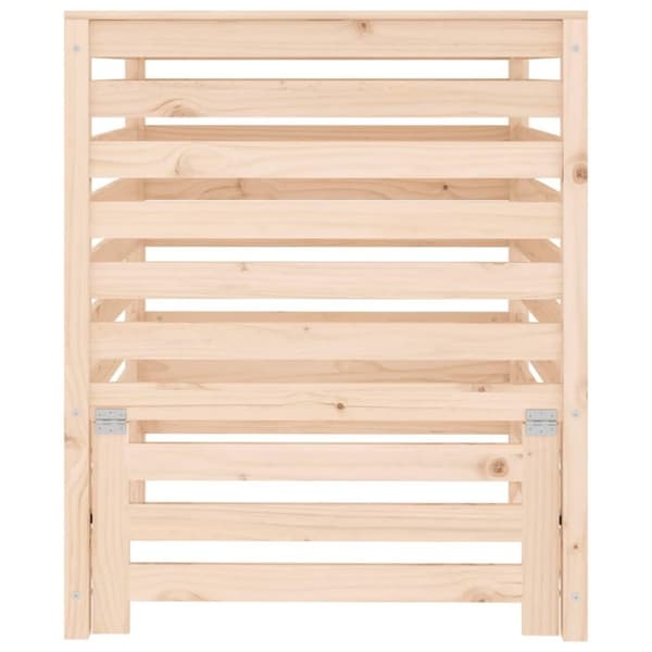 vidaXL Kompostkasse 82,5x82,5x99,5cm heltre furu