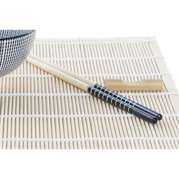 Sushiset DKD Home Decor 14,5 x 14,5 x 31 cm Svart Stengods Orientalisk (16 Delar)