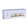 Miniatyrbild 4 av 4: Tilltuggsset DKD Home Decor Bambu Stengods Blad 3 Delar 4 Delar 28 x 9,7 x 1,5 cm