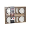 Miniatyrbild 4 av 4: Sushiset DKD Home Decor Bambu Stengods Vit Naturell Orientalisk 27,3 x 20,3 x 2,5 cm (12 antal)