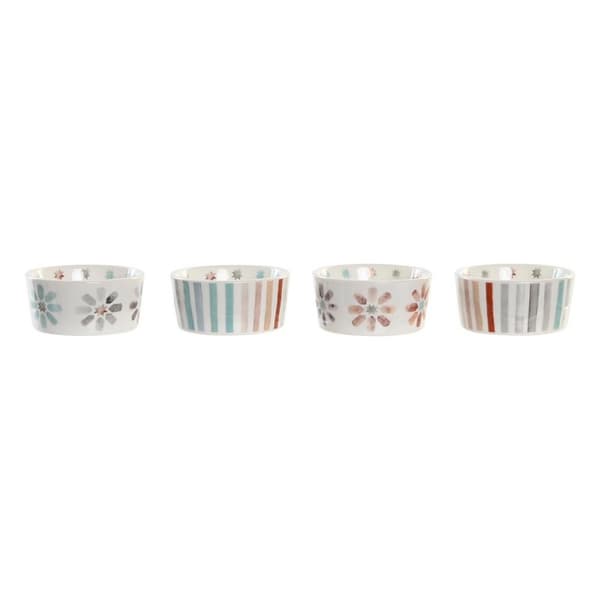 Snacksbricka DKD Home Decor 19,7 x 19,7 x 1 cm Multicolour Stengods