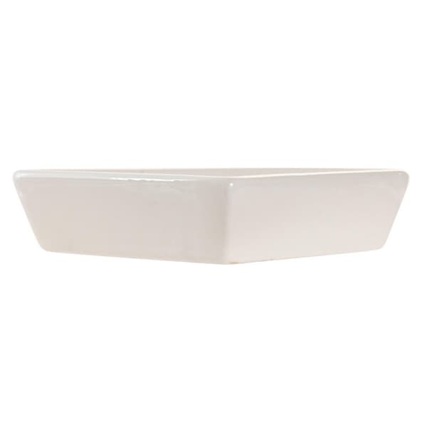 Snacksbricka DKD Home Decor 21,5 x 21,5 x 1 cm Beige Vit Stengods Traditionell