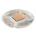 Miniatyrbild 1 av 4: Snacksbricka DKD Home Decor 23,5 x 23,5 x 3 cm Grön Stengods
