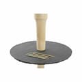 Miniatyrbild 3 av 3: Snacksbricka DKD Home Decor Stöd med tre nivåer Bambu Skiffer 28 x 28 x 39,5 cm