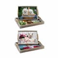 Miniatyrbild 1 av 4: Uppsättning med Brickor DKD Home Decor Multicolour 40 x 30 x 6 cm Trä MDF (2 antal)