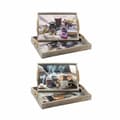 Miniatyrbild 1 av 4: Uppsättning med Brickor DKD Home Decor Multicolour 40 x 30 x 6 cm Trä MDF (2 antal)