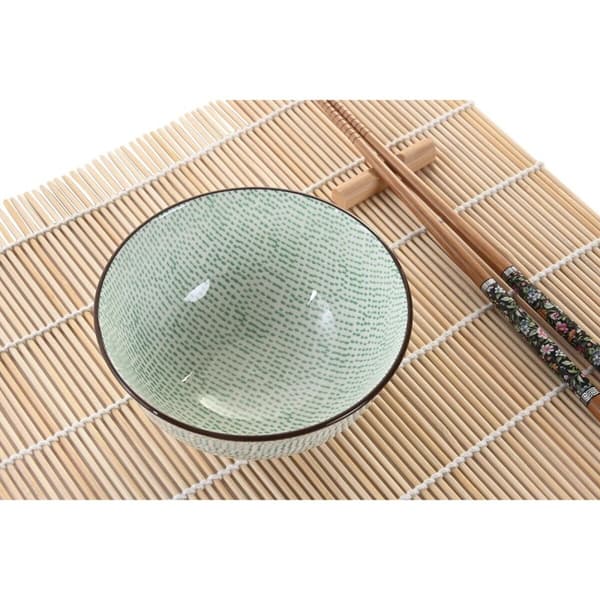 Sushiset DKD Home Decor 14,5 x 14,5 x 35 cm Stengods Orientalisk (16 Delar)