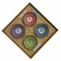 Miniatyrbild 1 av 4: Sushiset DKD Home Decor Multicolour Bambu Stengods Mandala Orientalisk 34 x 34 x 6,5 cm (12 Delar)