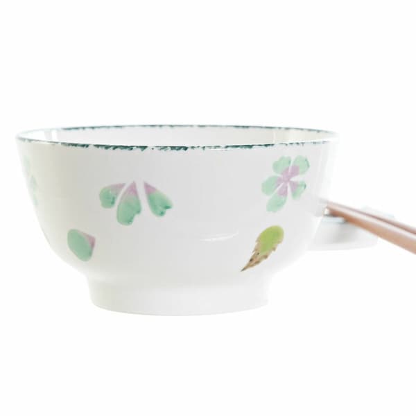 Sushiset DKD Home Decor 25 x 25 x 6,5 cm Porslin Trä Vit Grön Orientalisk (6 Delar) (25 x 25 x 6,5 cm) (6 pcs)
