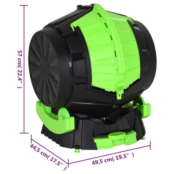 vidaXL Rumpukompostori 49,5x44,5x57 cm 50 l
