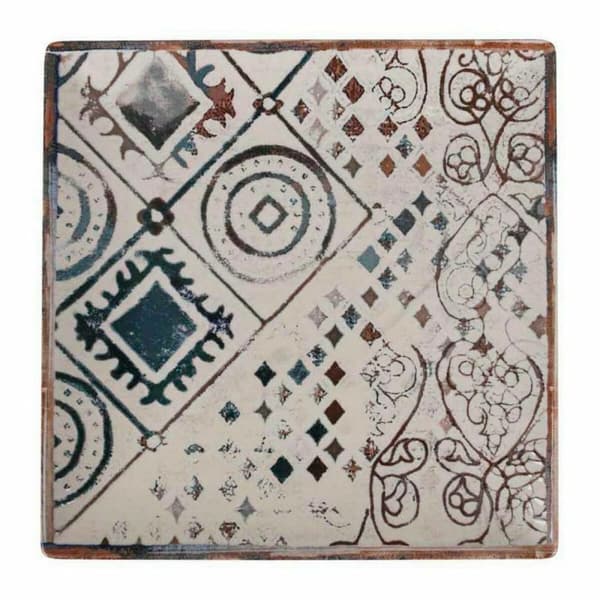 Platt skål La Mediterránea Grecia Porslin 24 x 24 x 2 cm (6 antal)