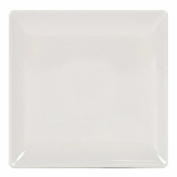 Platt skål La Mediterránea 41678 Stengods Elfenben 24 x 24 x 2 cm (6 antal) (24 cm)